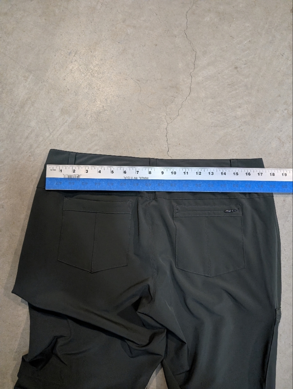 REI Women's 14 Petite Hiking Pants in Gray Roll Up Leg Outdoor - Picture 5 of 6